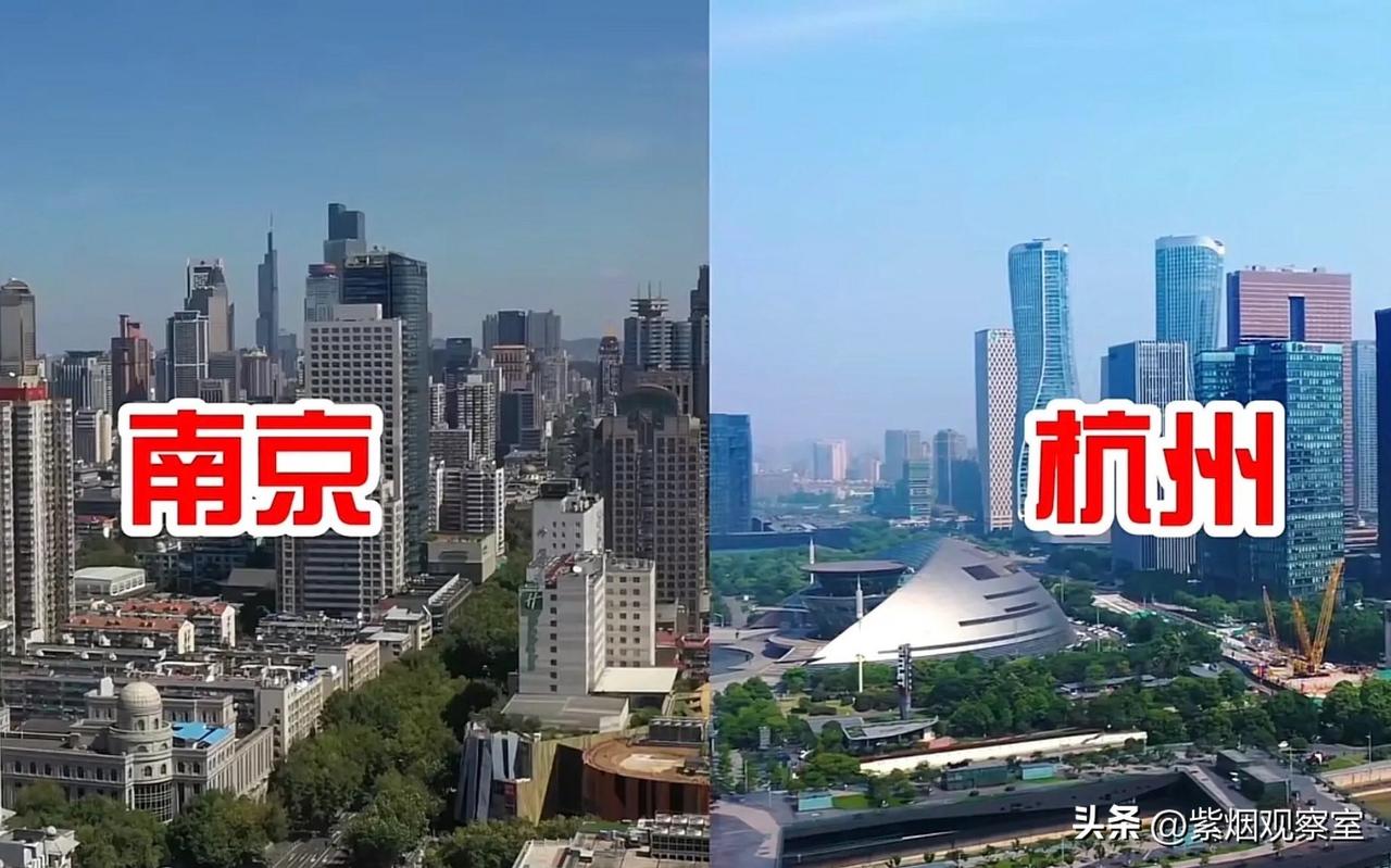 南京VS杭州！GDP差距不大，可地盘小太多，如果扩容能不能反超？
 
很多人拿南