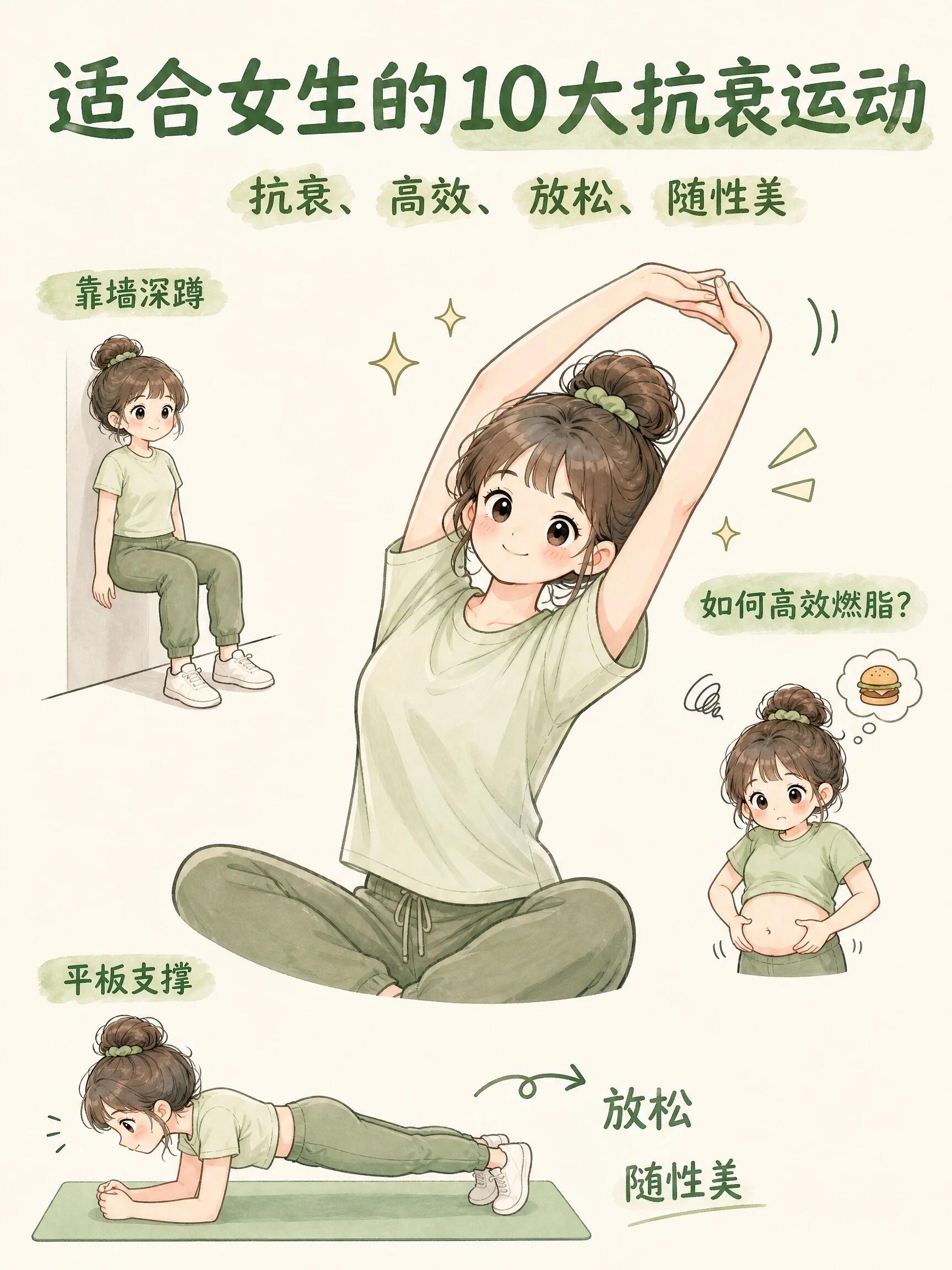 女生必练的10大抗衰运动 ​​​