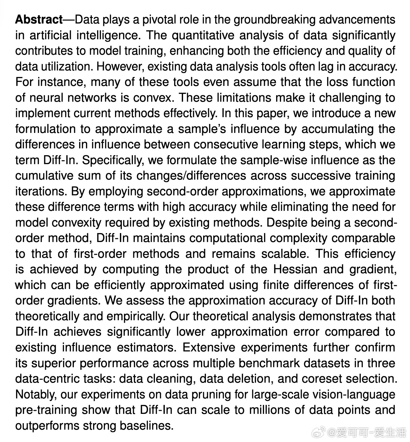 [LG]《Understanding Data Influence with D