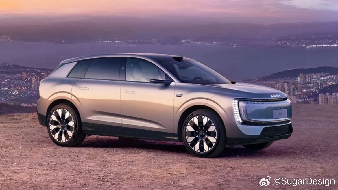 奥迪E7X新官图！挺好看的，肌肉感很足。比在售的几台奥迪电动SUV都更有科技感。