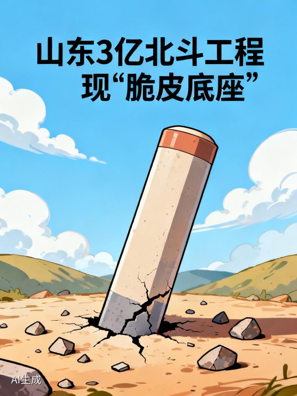 山东3亿北斗工程现“脆皮底座”一掰就碎，5000套设备成5000个隐患：监测滑坡