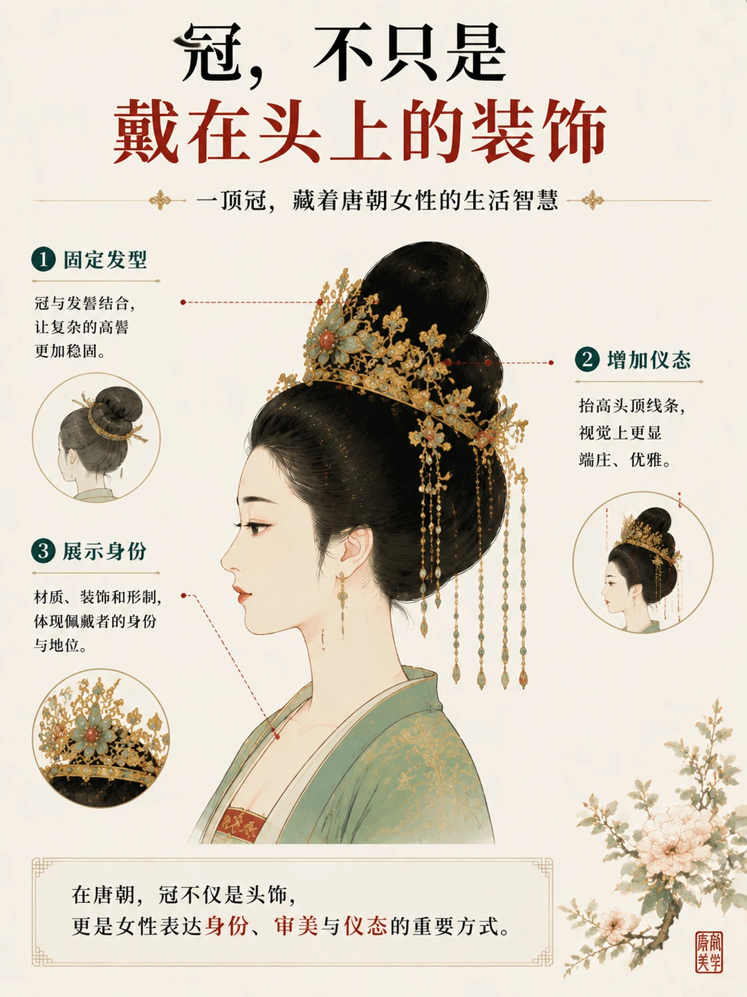 谁说冠只能男人戴？唐朝女生也戴“冠”!你以为“冠”只能属于皇帝和官员？其实在唐朝