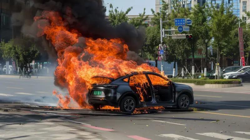 为什么新能源车自燃爆炸? 之前跑滴滴的时候亲眼见过一台老款电动SUV在充电站冒烟