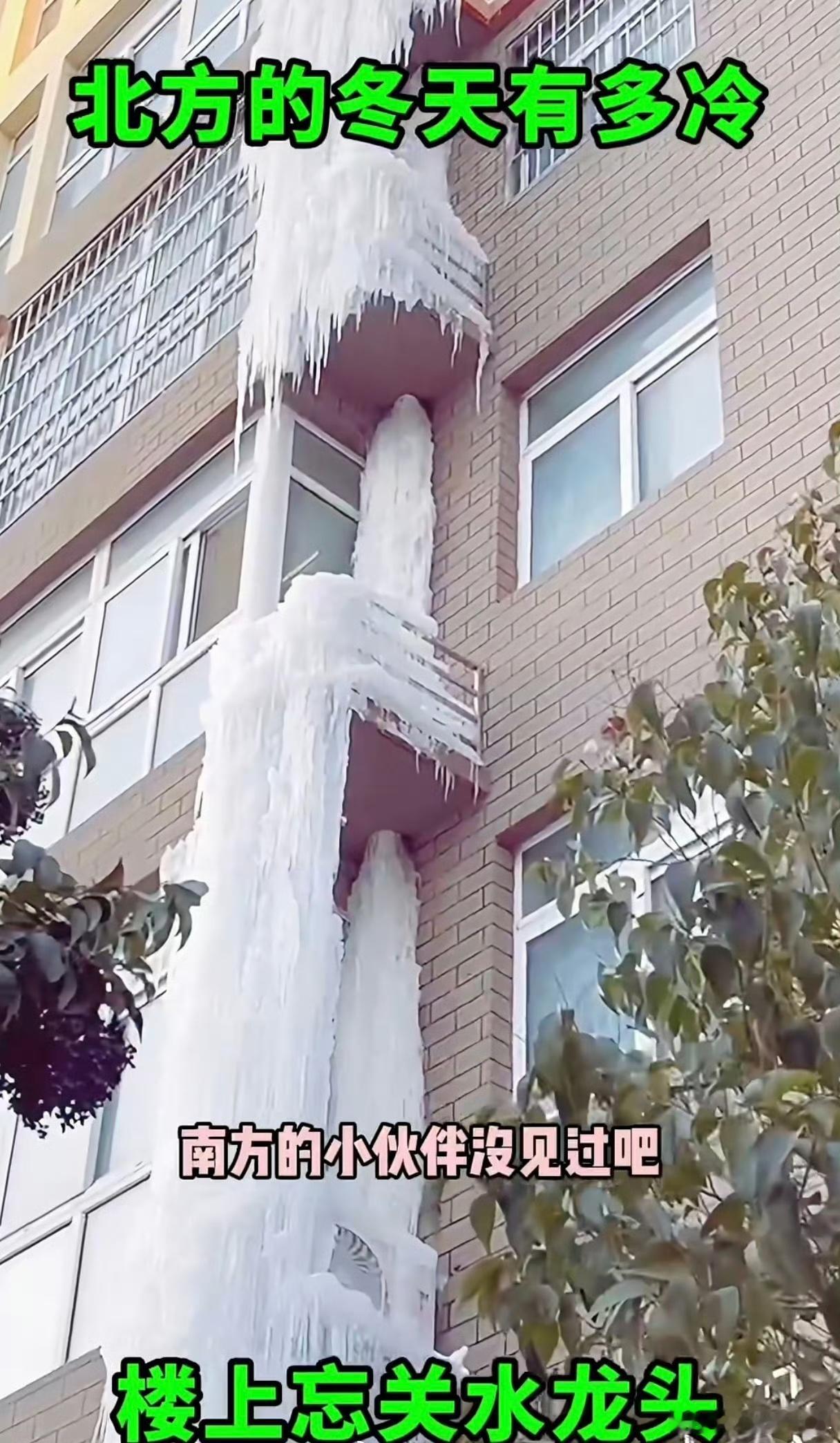 女子洗澡忘关水阀将小区变溜冰场果然是没脑子的人越来越多了！生活条件越来越好了，脑