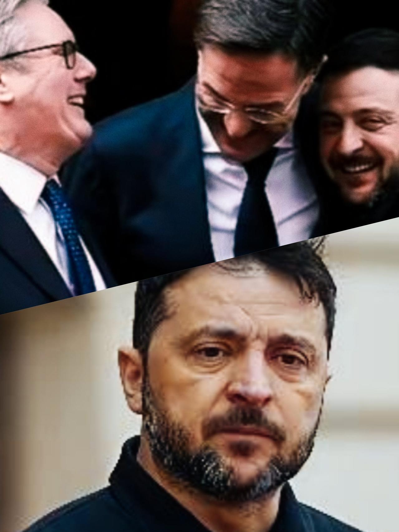 泽连斯基两副面孔是不是差别很大啊？
泽连斯基和斯塔默在一起的时候，怎么笑的这么开