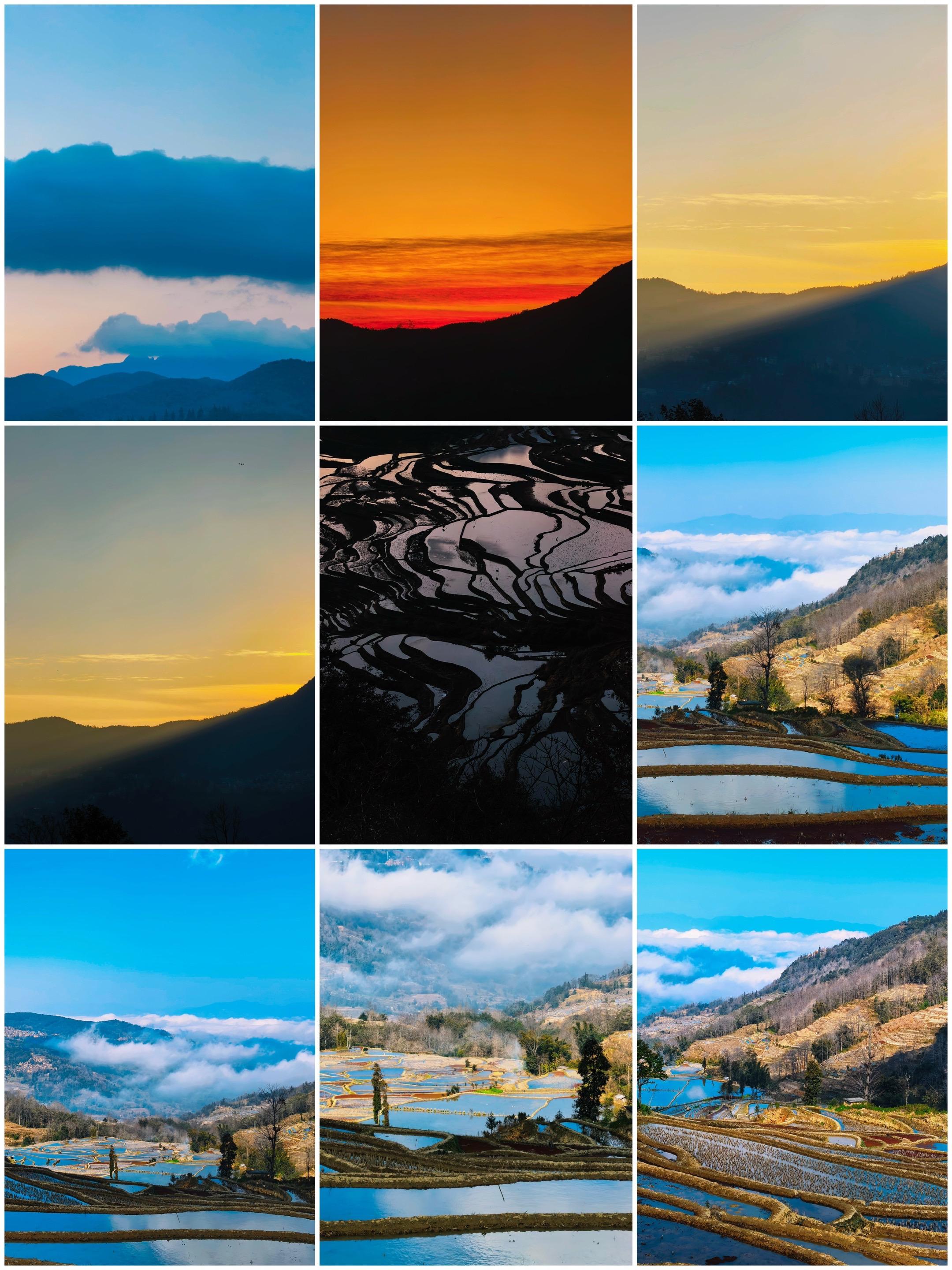 被元阳梯田美哭，天光云影共徘徊，藏着山乡最温柔的诗意