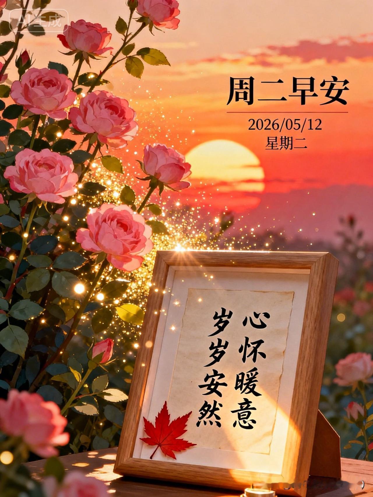 ❤️²⁰²⁶/₀₅.₁₂[万柿如意]
早安！Good Morning✨
🍀心怀