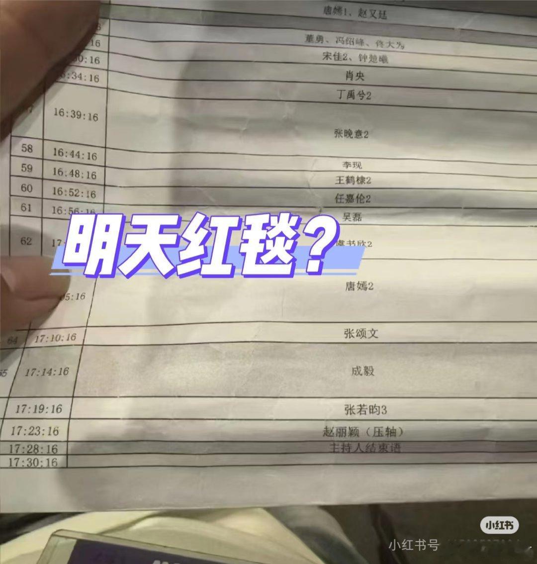83 总结省流：网传红毯顺序（p1）目前看来是对的，时间人物次数都对上了，只有个