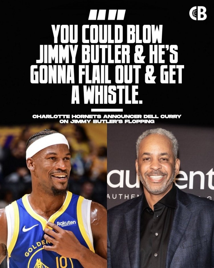 #库里父亲吐槽巴特勒#库里老爸戴尔-库里解说了勇士对阵黄蜂的比赛。比赛中，裁判吹