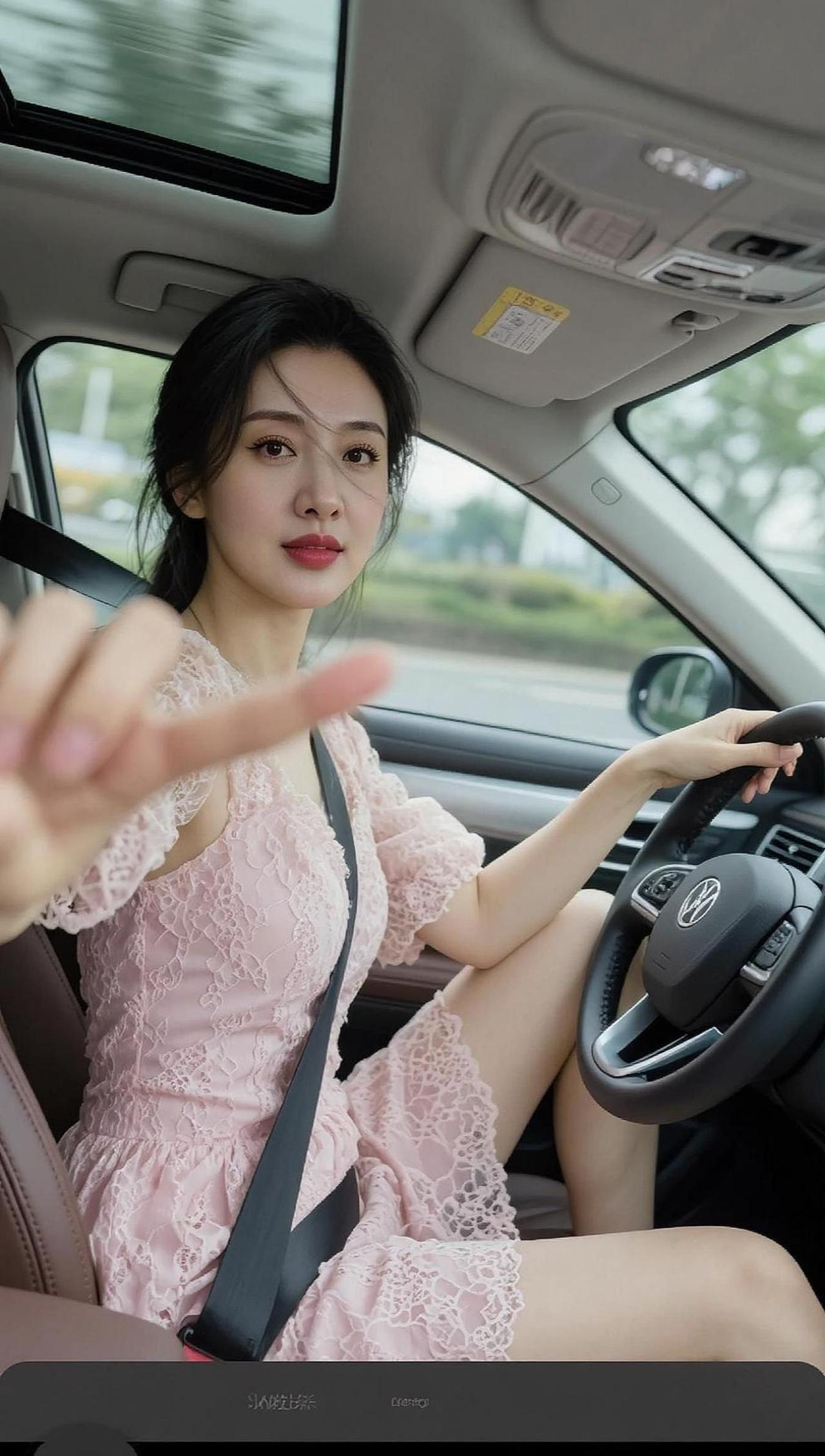 AI车内生活照 随变ai随便玩 集训 播音生 表演艺考