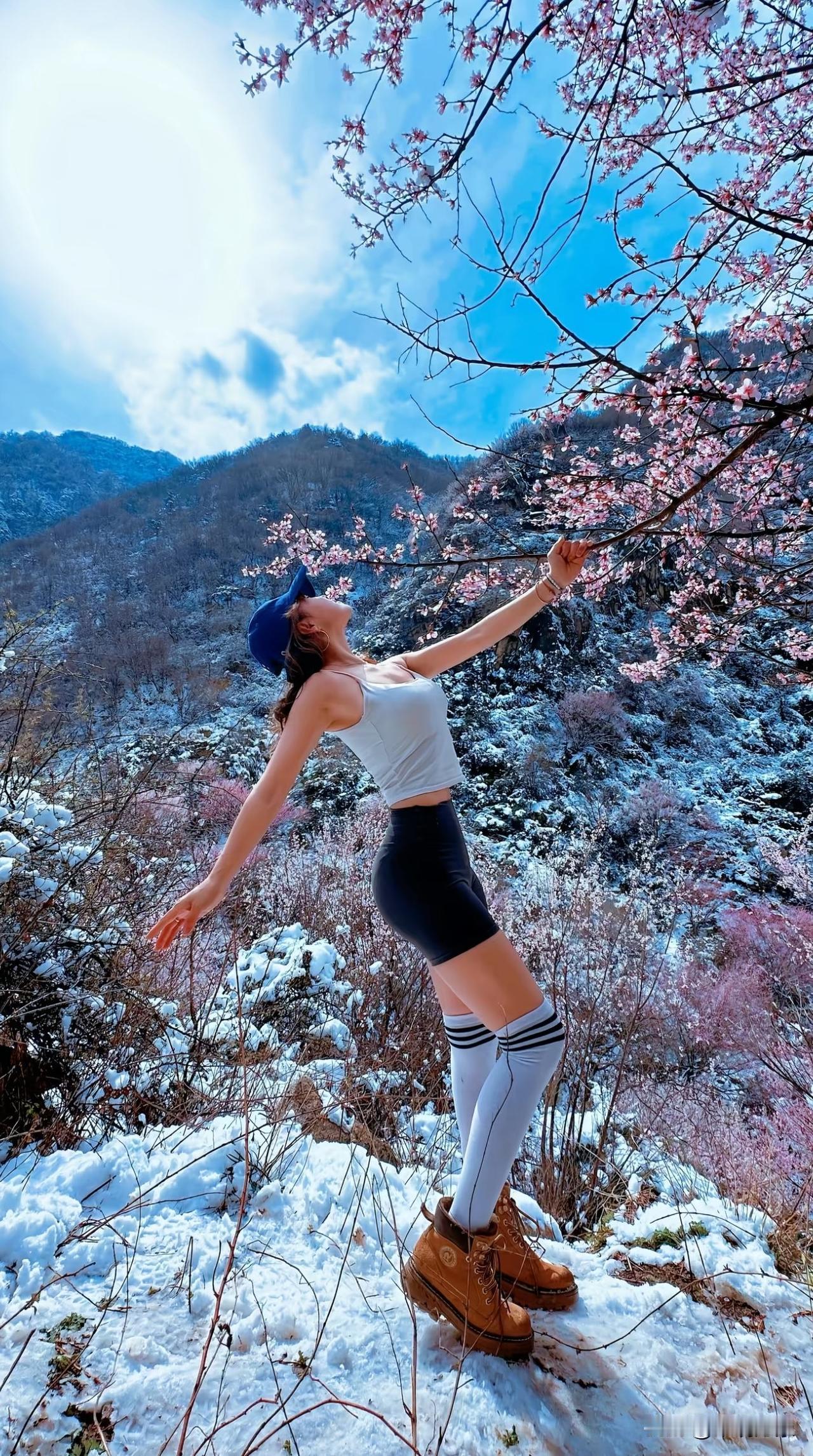 在三凤山邂逅一场 雪后桃花林
三凤山桃花 ＃户外旧照