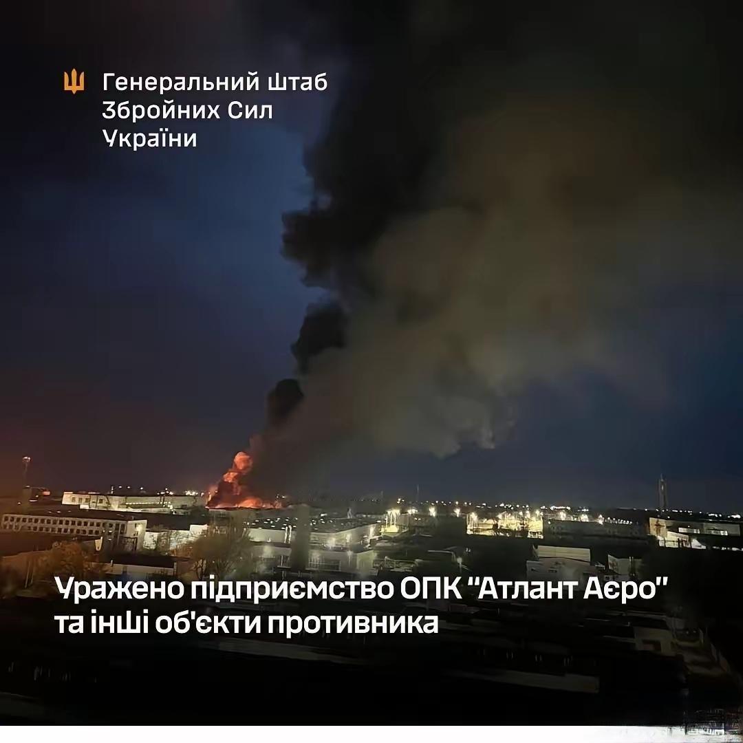 乌军总参谋部称：乌克兰武装部队打击了俄罗斯境内生产“闪电”无人机的企业。

​​