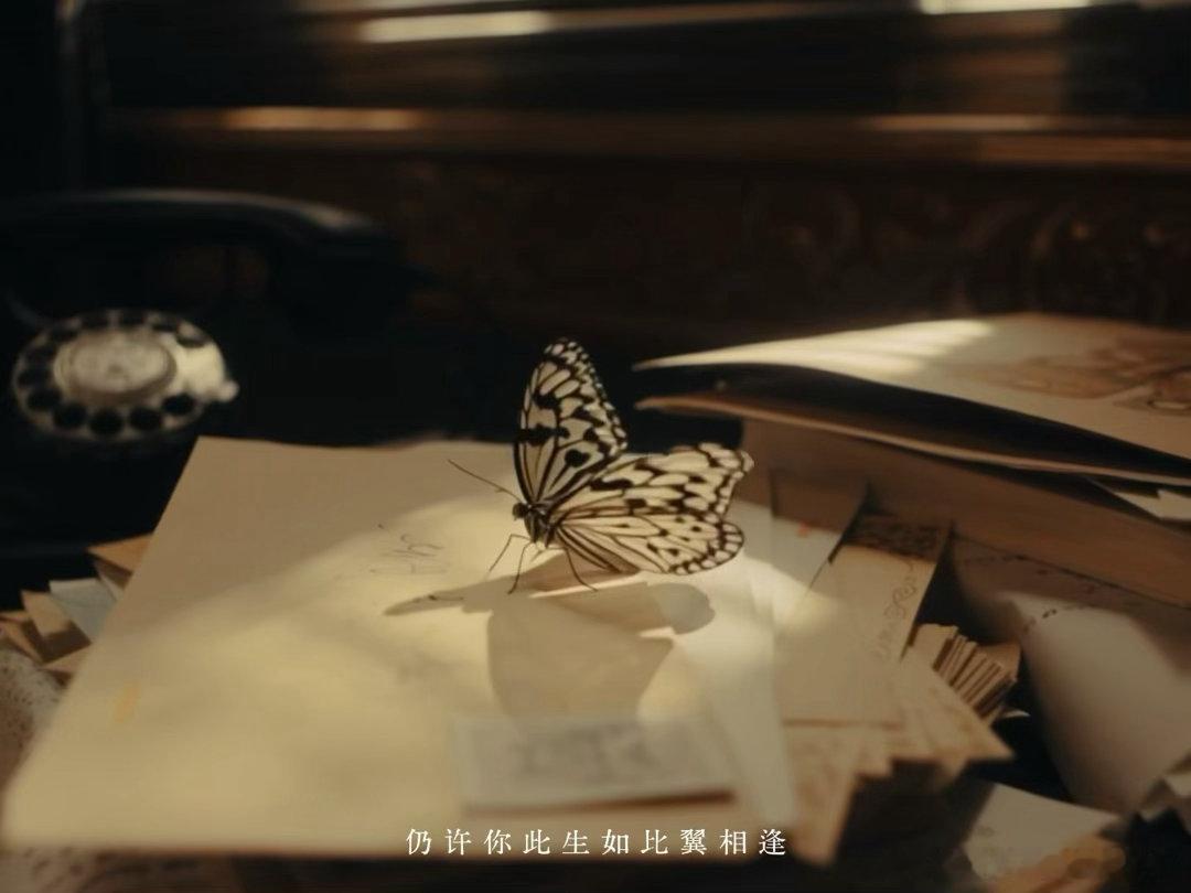 张真源独白台词张真源画蝴蝶 张真源发布新歌《相思锁》的短片，伏案画蝶的镜头安静温
