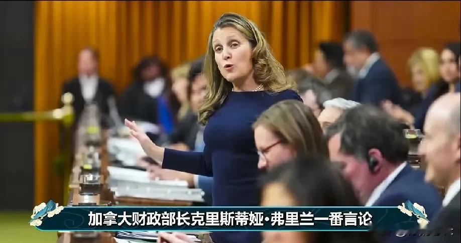 你就说欧美西方国家有多坏吧？加拿大财政部长克里斯蒂娅.弗里兰说:“希望中国回到清