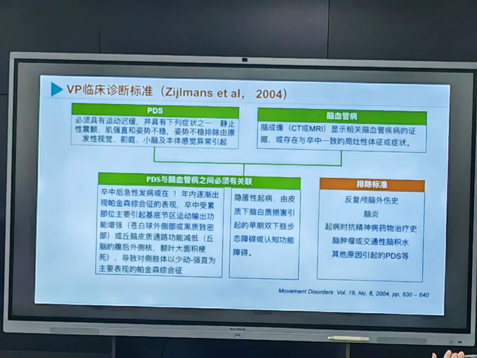 血管性帕金森。