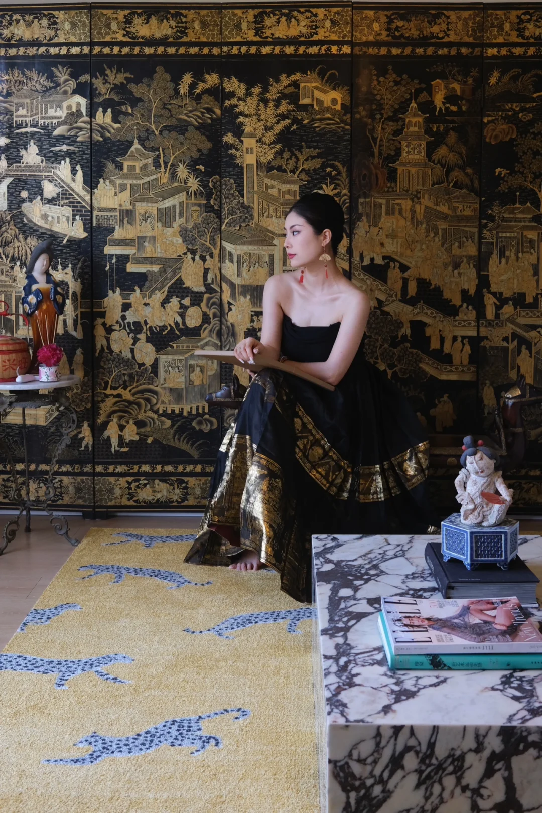 我把十三行博物馆的屏风带回家了