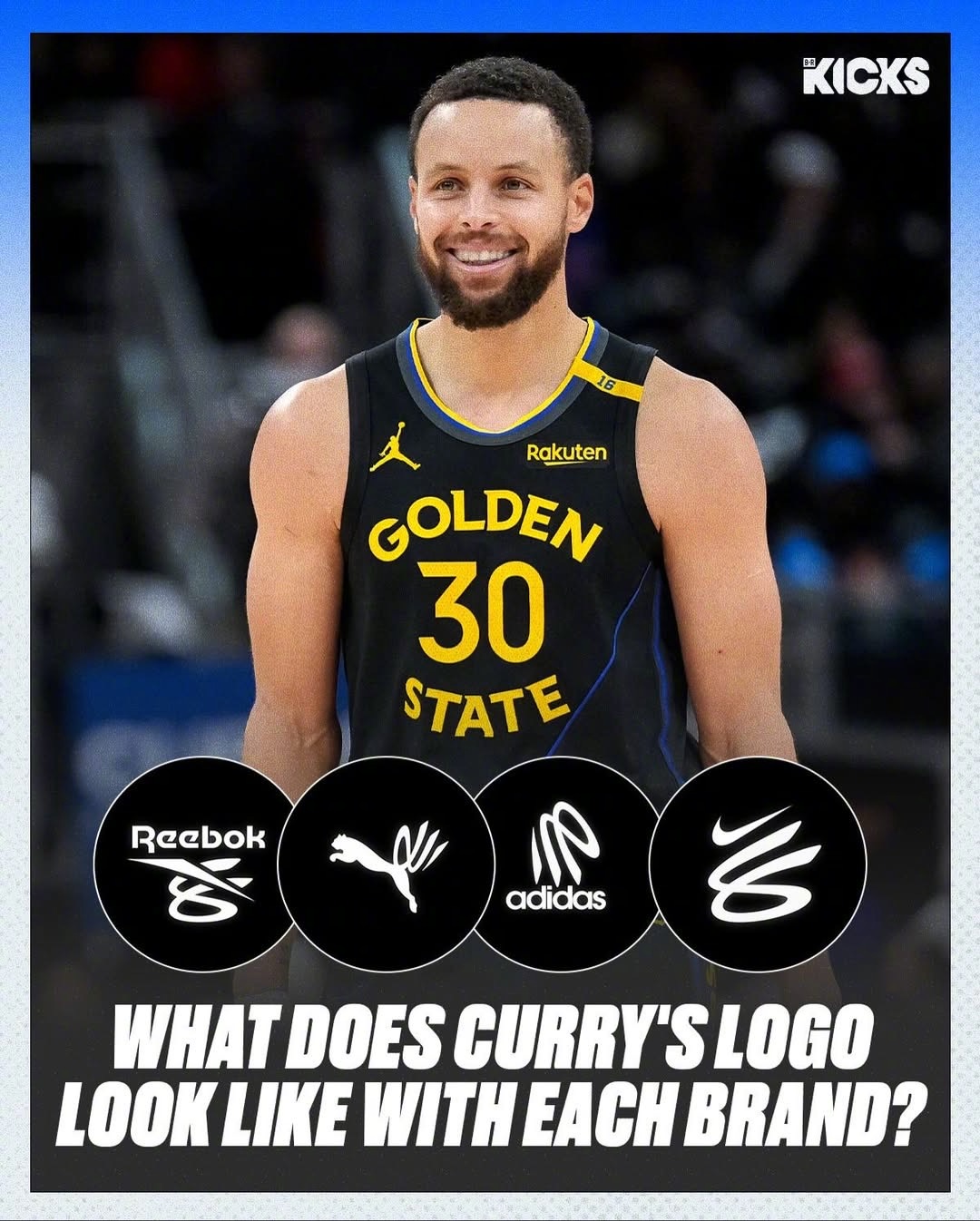 网友们还是太有才了，这库里和下一个品牌签约的logo都给设计好了，你觉得哪个好看