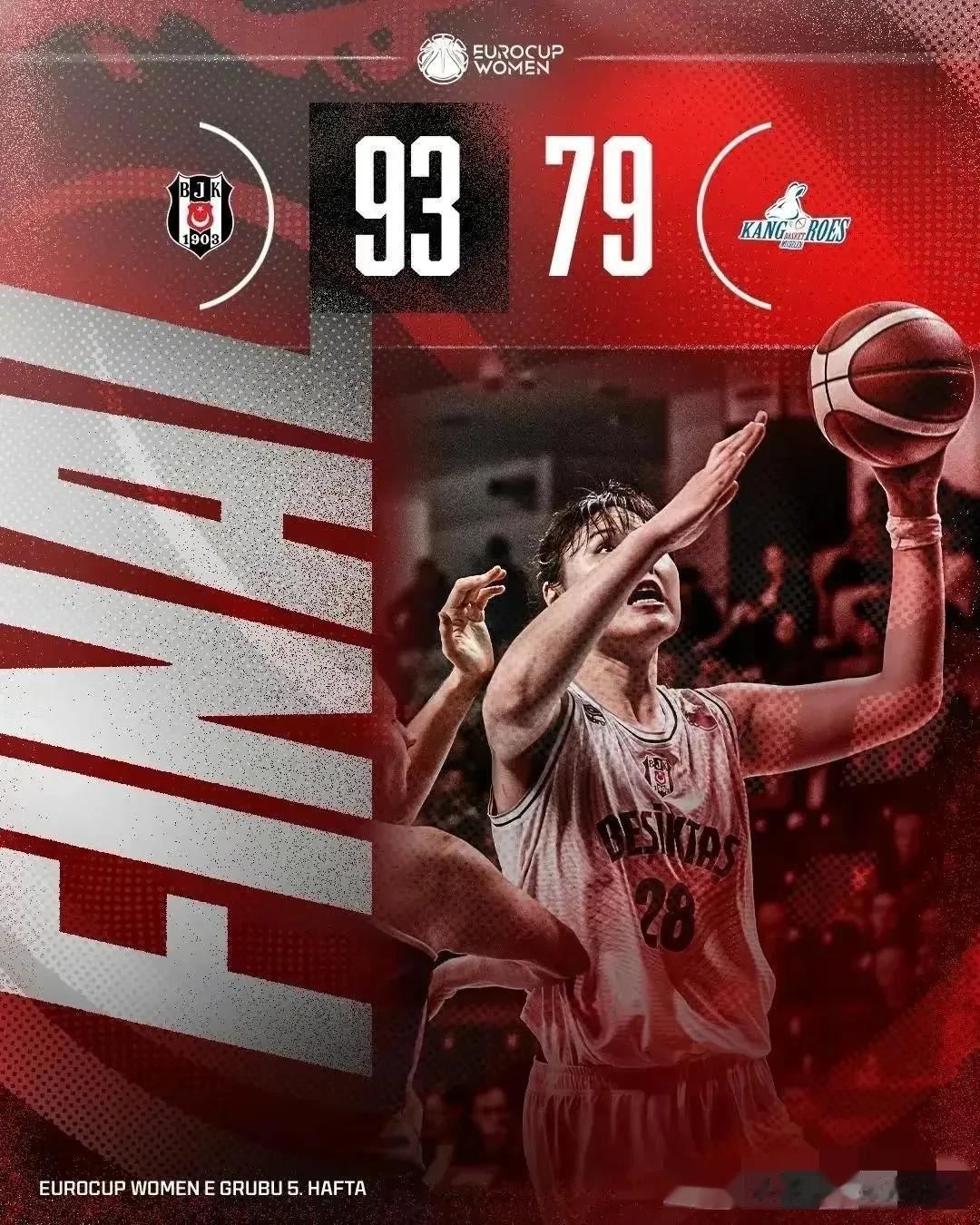 李月汝伤愈复出23分10篮板，得分再创单场新高！出战34分钟，17投10中，罚球