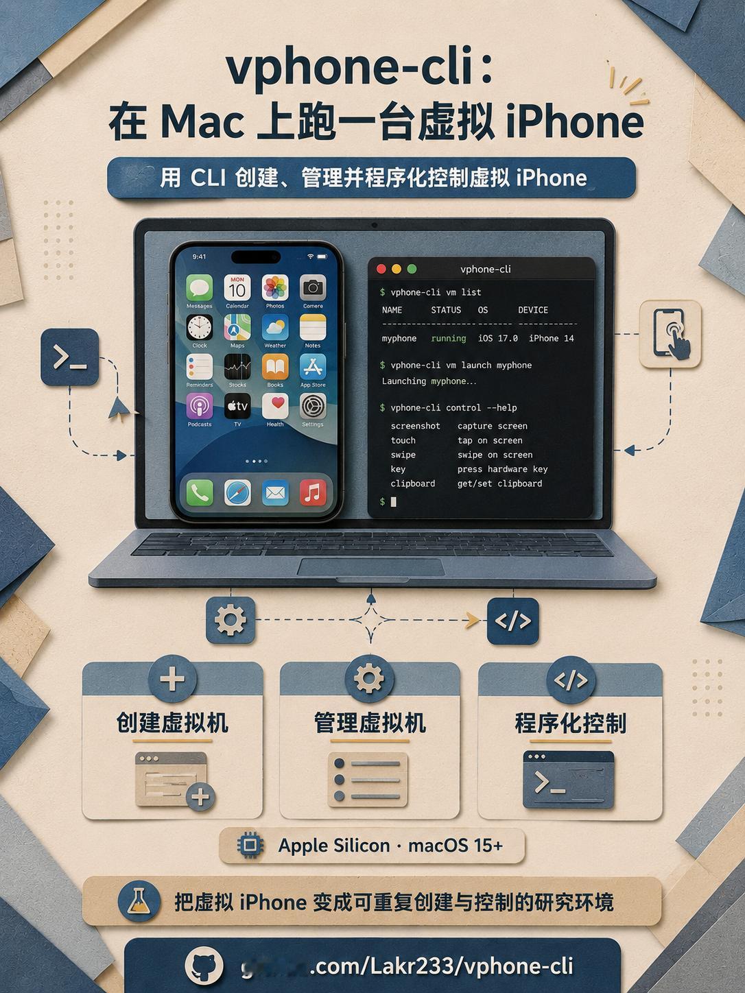 vphone-cli：在 Mac 上跑虚拟 iPhone

最近，一个叫 vph