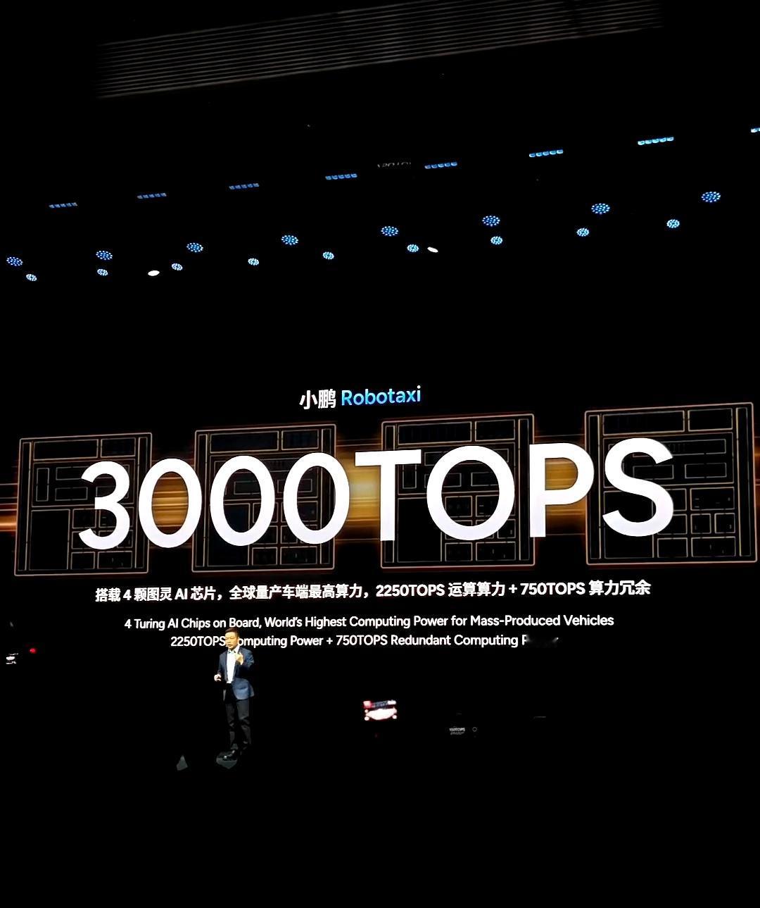 坏了，卷算力卷到3000TOPS了！

明年的小鹏Robotaxi直接上四颗图灵