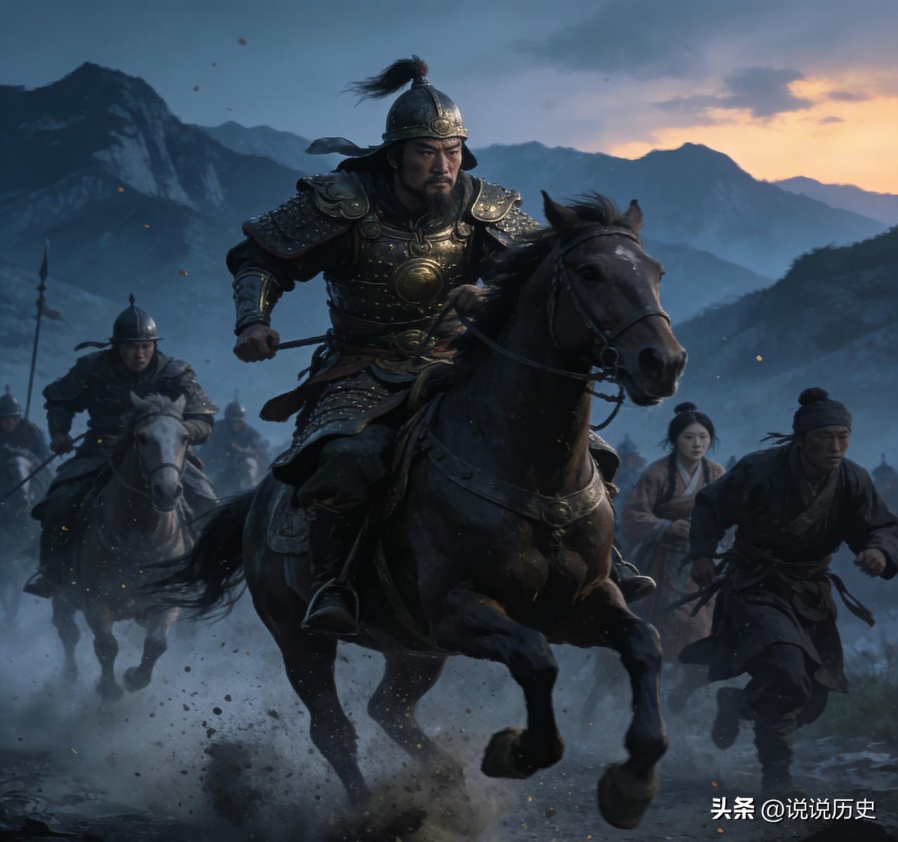 1643年，松山城破那天，30岁的曹变蛟提刀冲向清军大营，身上已经被砍得血肉模糊