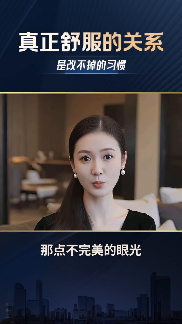 真正舒服的关系是改不掉的习惯。
后来才懂，真正舒服的关系根本不是找到了一个满分的