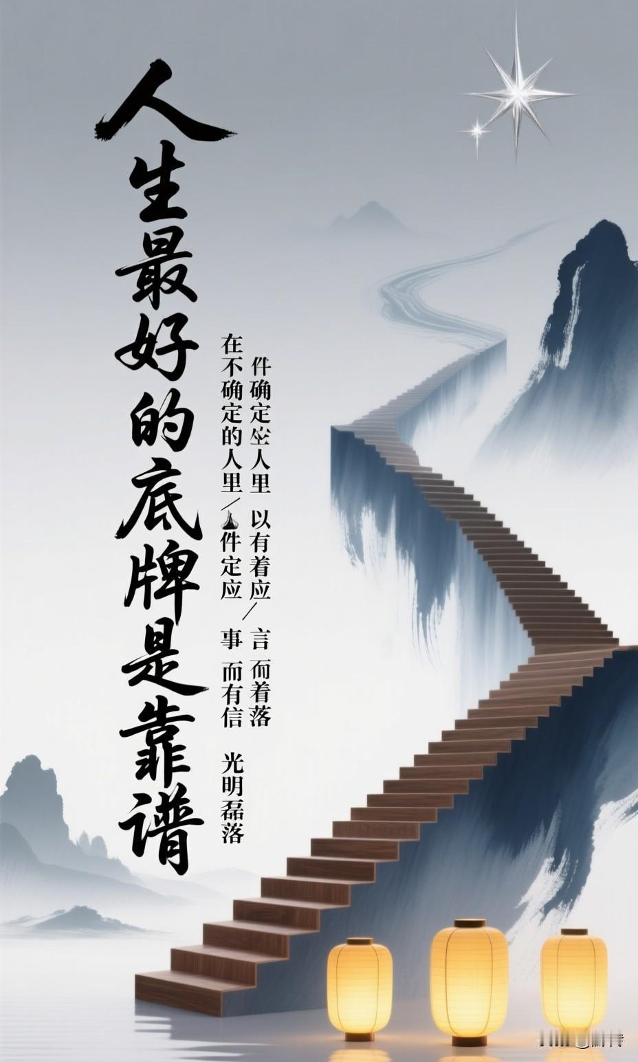 人生最好的底牌，不是聪明不是学历，也不是财富，而是靠谱。靠谱，就是在不确定的人生