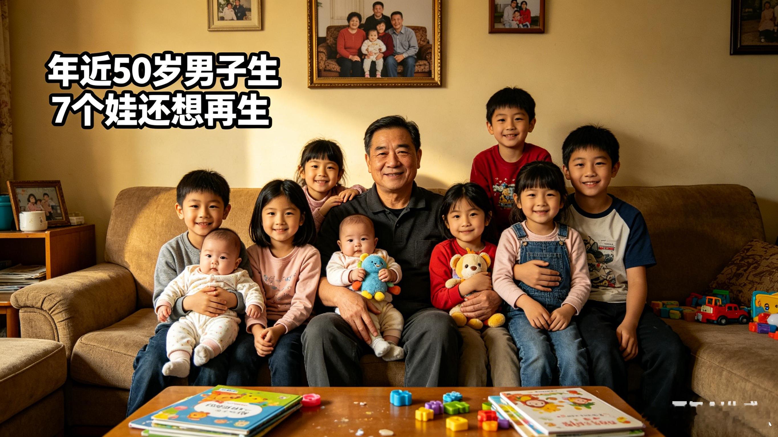 生了7个娃还想再生的男子年近50岁“爸，我真的养不动了。”广西一对夫妻，丈夫年近