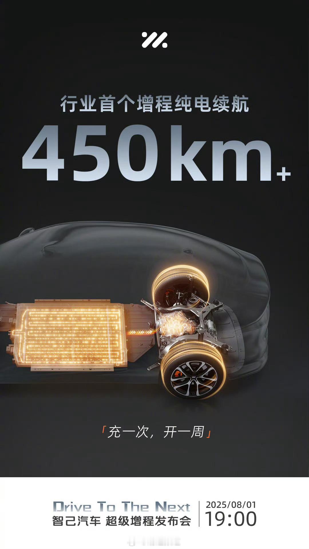 增程车纯电续航突破400公里关键词：66kWh大电池、450km的纯电续航、80
