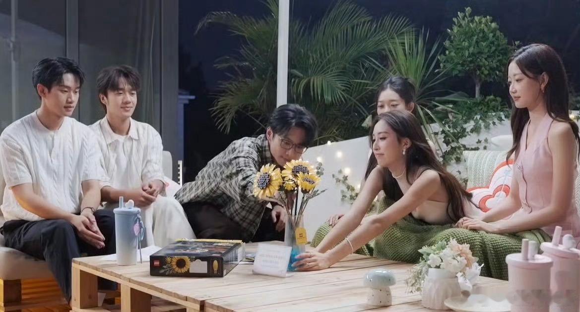心动9花开了人自闭了本以为是氛围感满满的拼花名场面，结果于洋被乐高向日葵难住，手