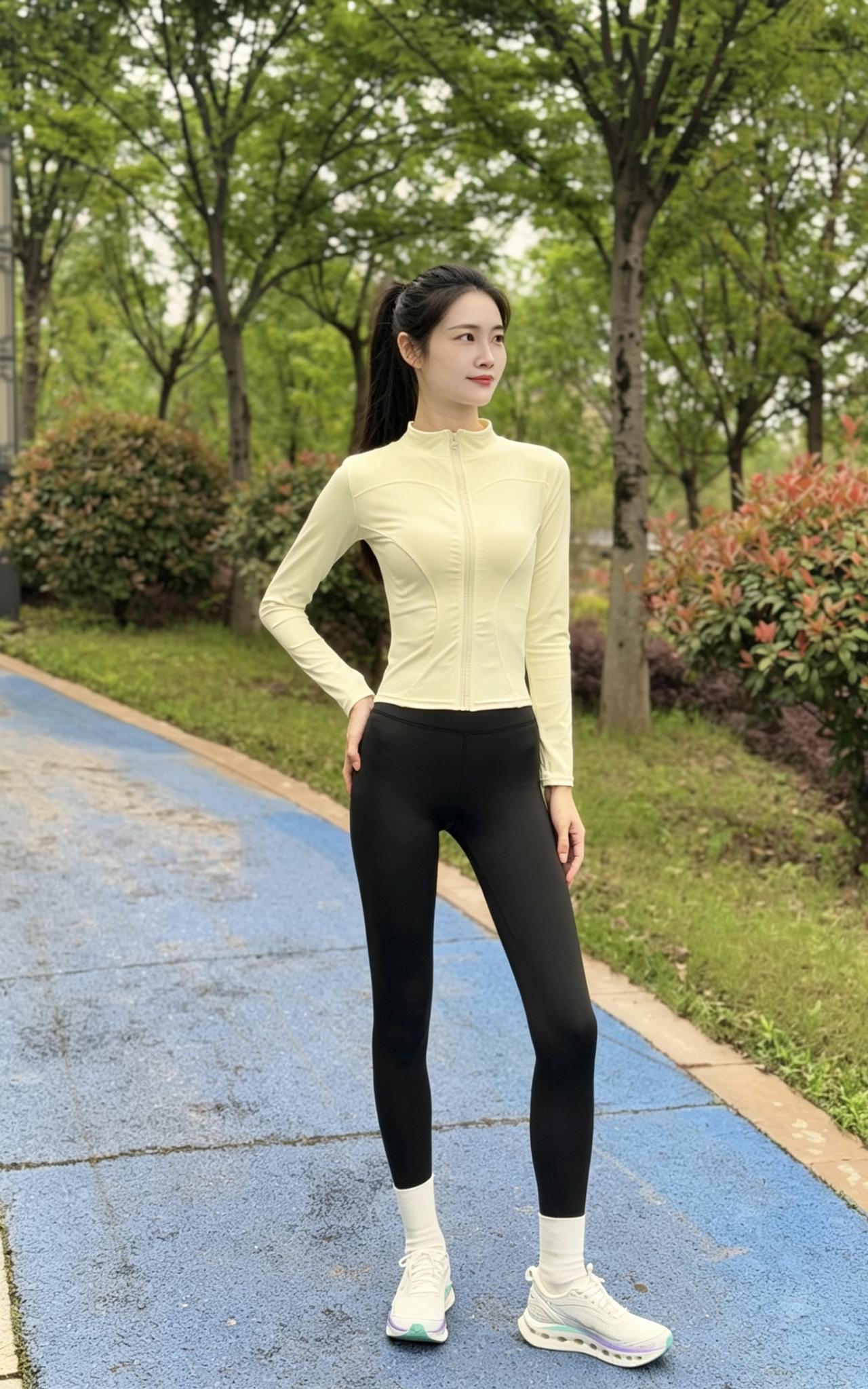 姐妹们！谁懂啊！现在出门我都爱穿这套瑜伽裤！
之前总觉得穿瑜伽裤显胖，直到入手这