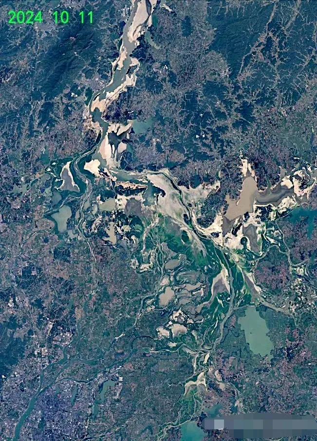 中国最大淡水湖藩阳湖最新卫星图（10.11）