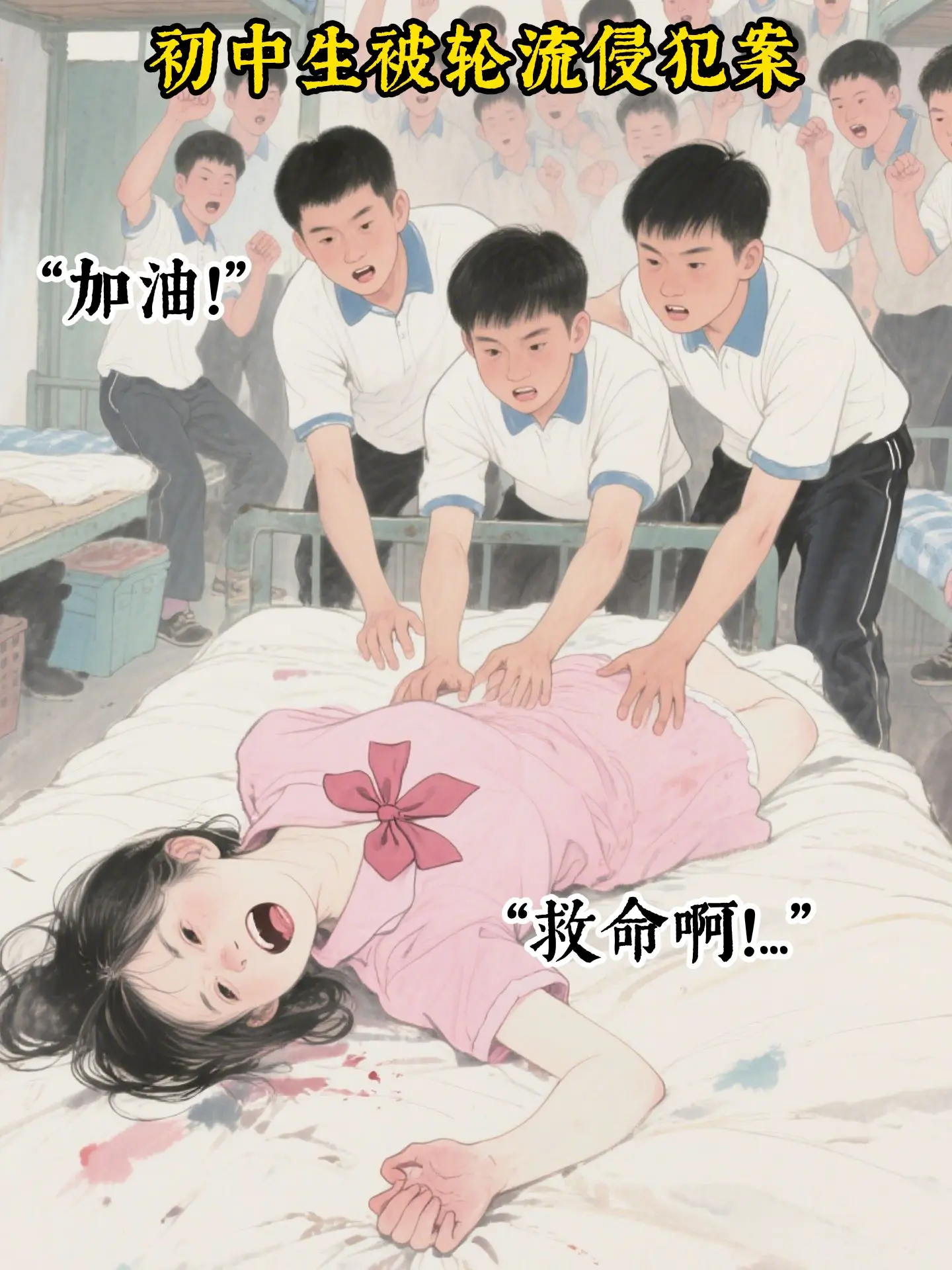 蝴蝶展翅高飞，却被恶魔撕烂了翅膀...