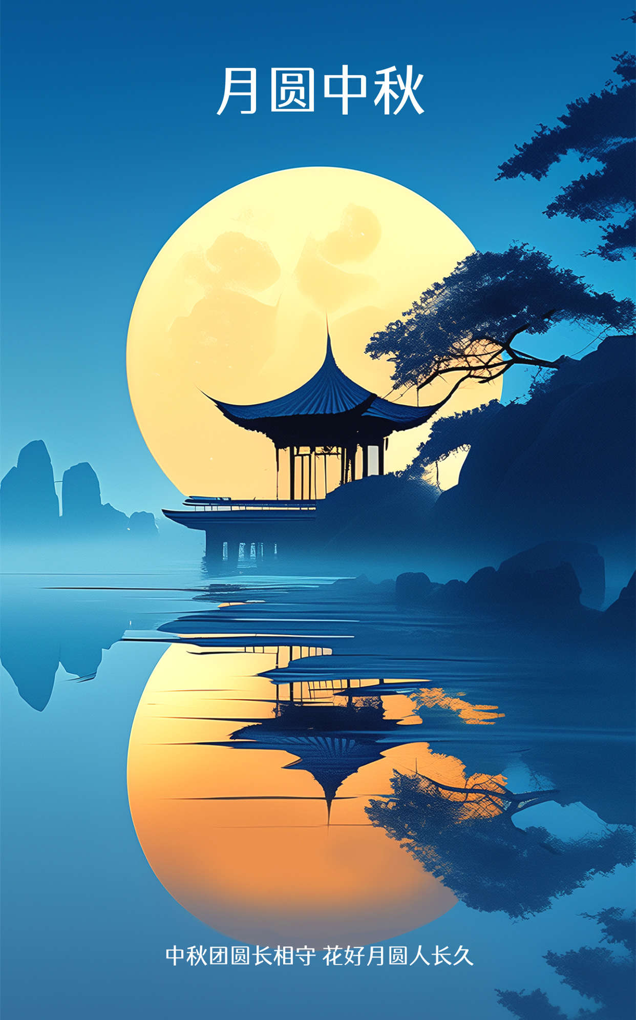 中秋节 祝大家中秋节快乐！[好事甜圆][可爱][心] ​​​