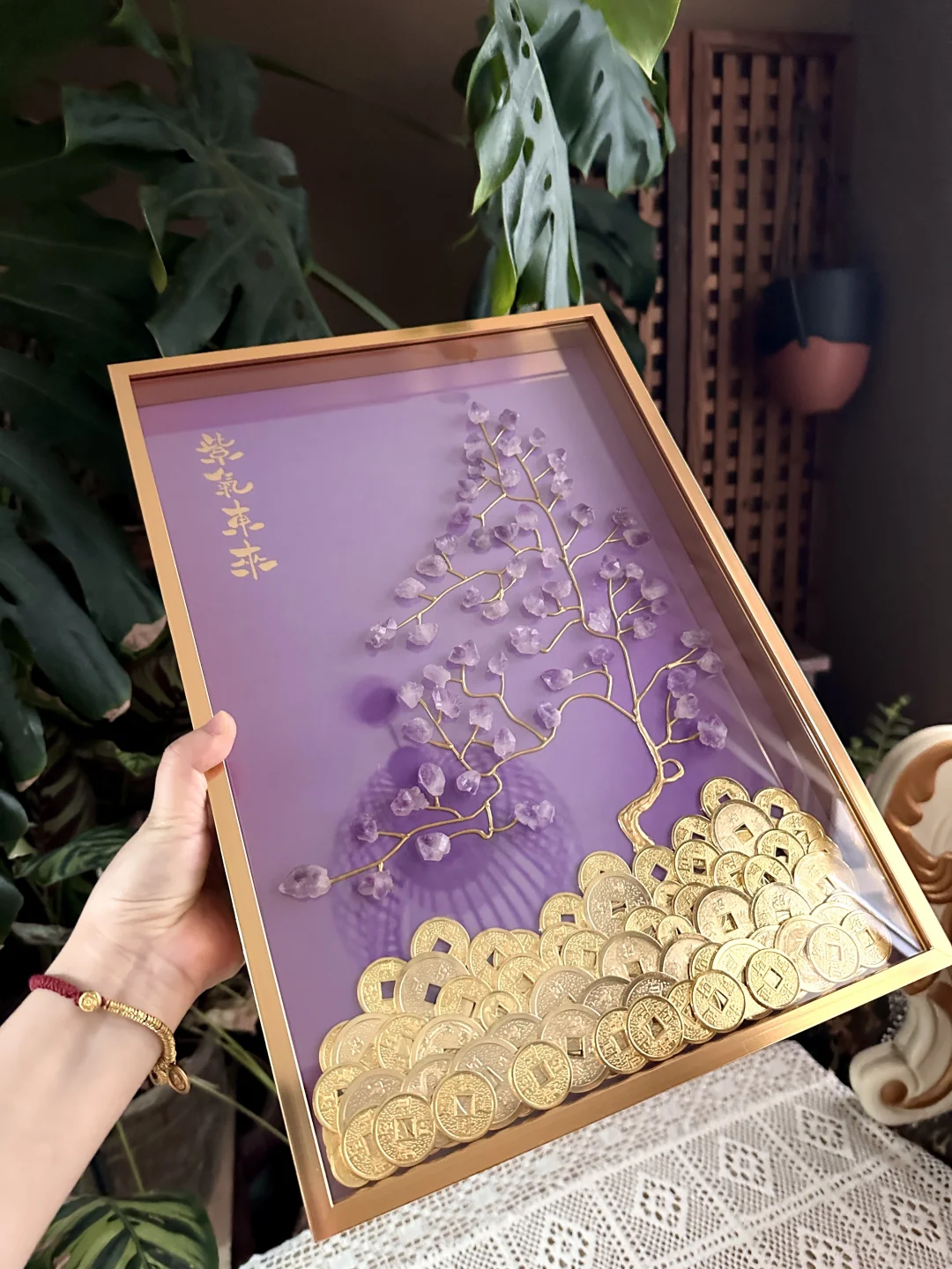 怎么会有这么仙的紫水晶摆件！送老板的礼物