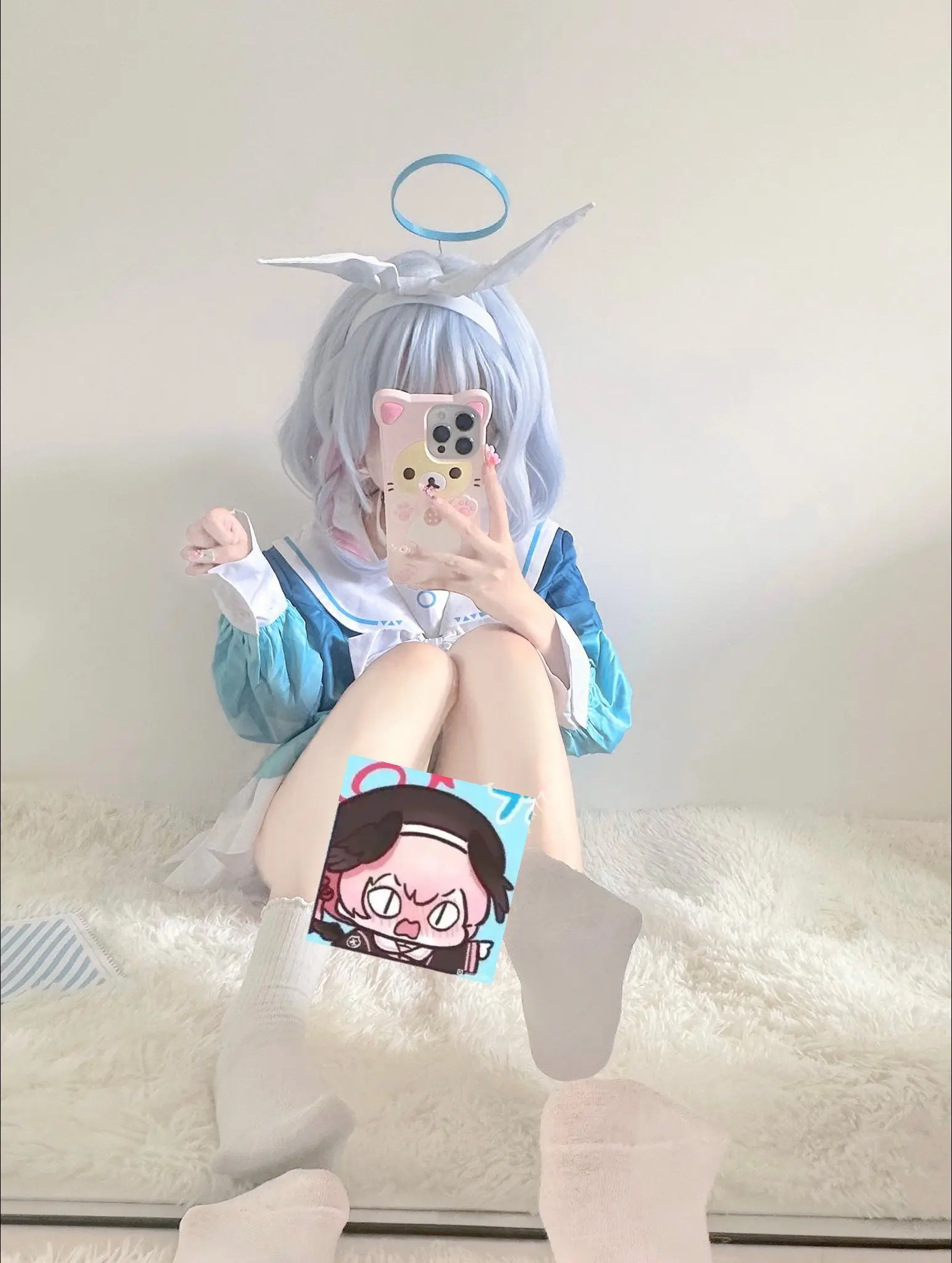 二次元 萝莉 阿罗娜 蔚蓝档案 cos