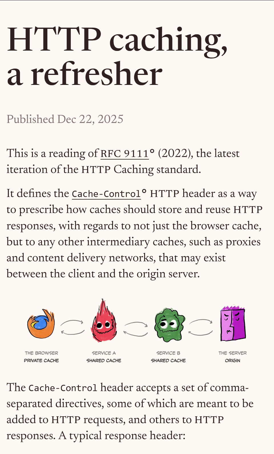 一篇介绍 HTTP缓存的文章 danburzo.ro/http-caching-