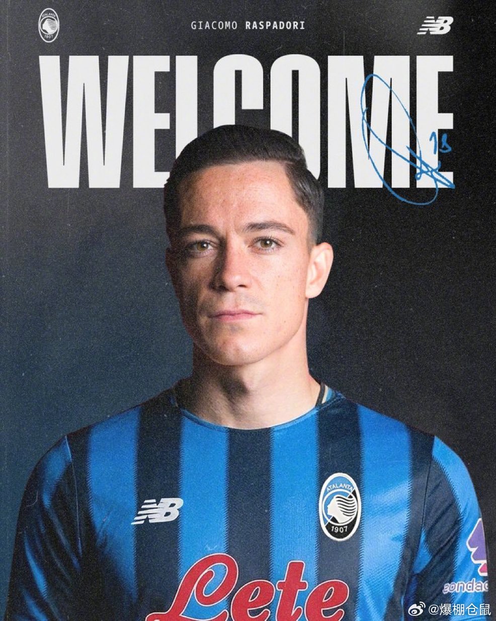 【官方】亚特兰大签下25岁的马竞前锋拉斯帕多里，转会费据悉为23M欧元。拉斯帕多