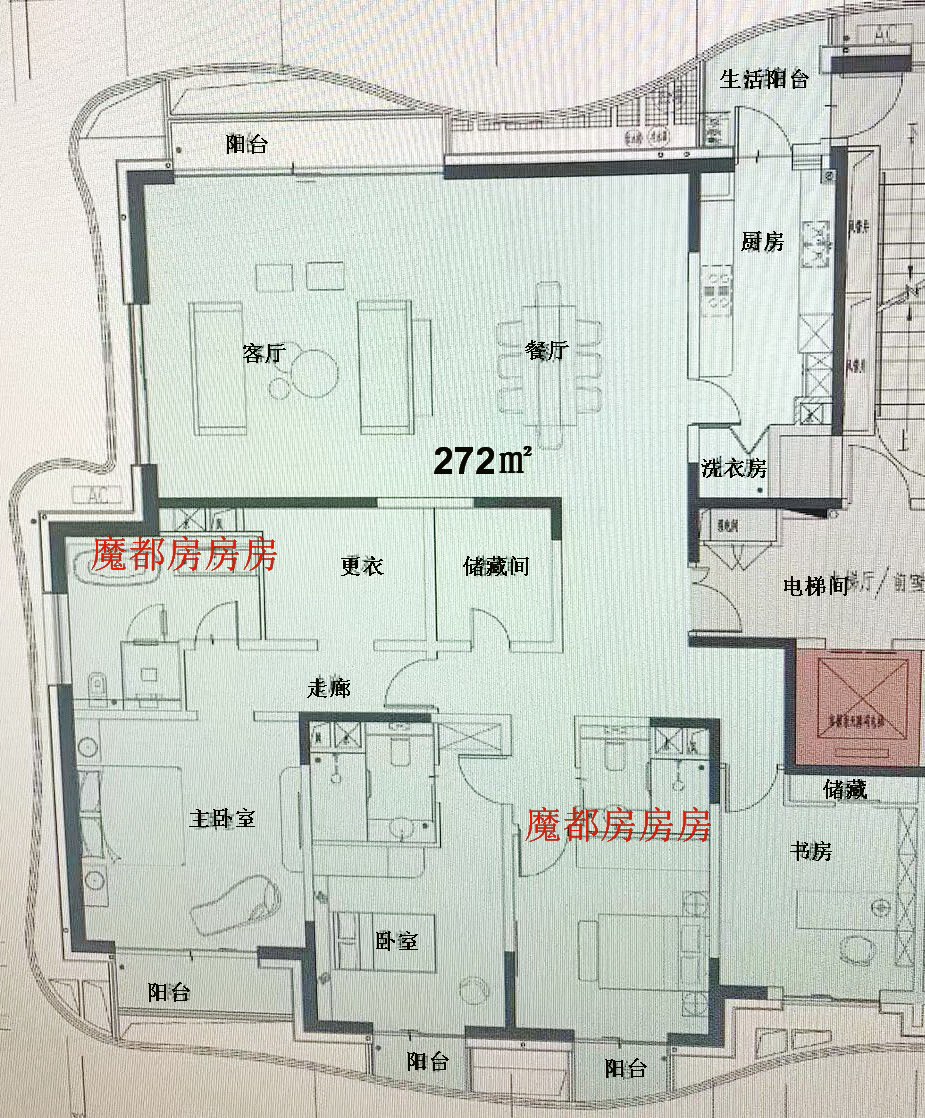 魔都房房房|九庐三期开始电梯内做广告了，入市还会远吗？