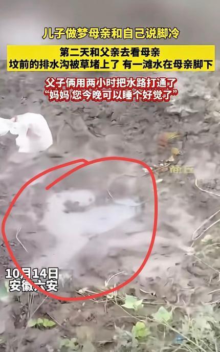 “这下真的解释不清了！”安徽六安。儿子夜里做了个梦，梦里妈妈对他说了句：脚冷。就