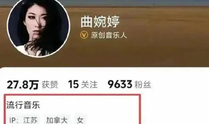 唱着《我的歌声里》走红的曲婉婷，最近在加拿大华人媒体的采访里对着镜头诉苦，说新冠