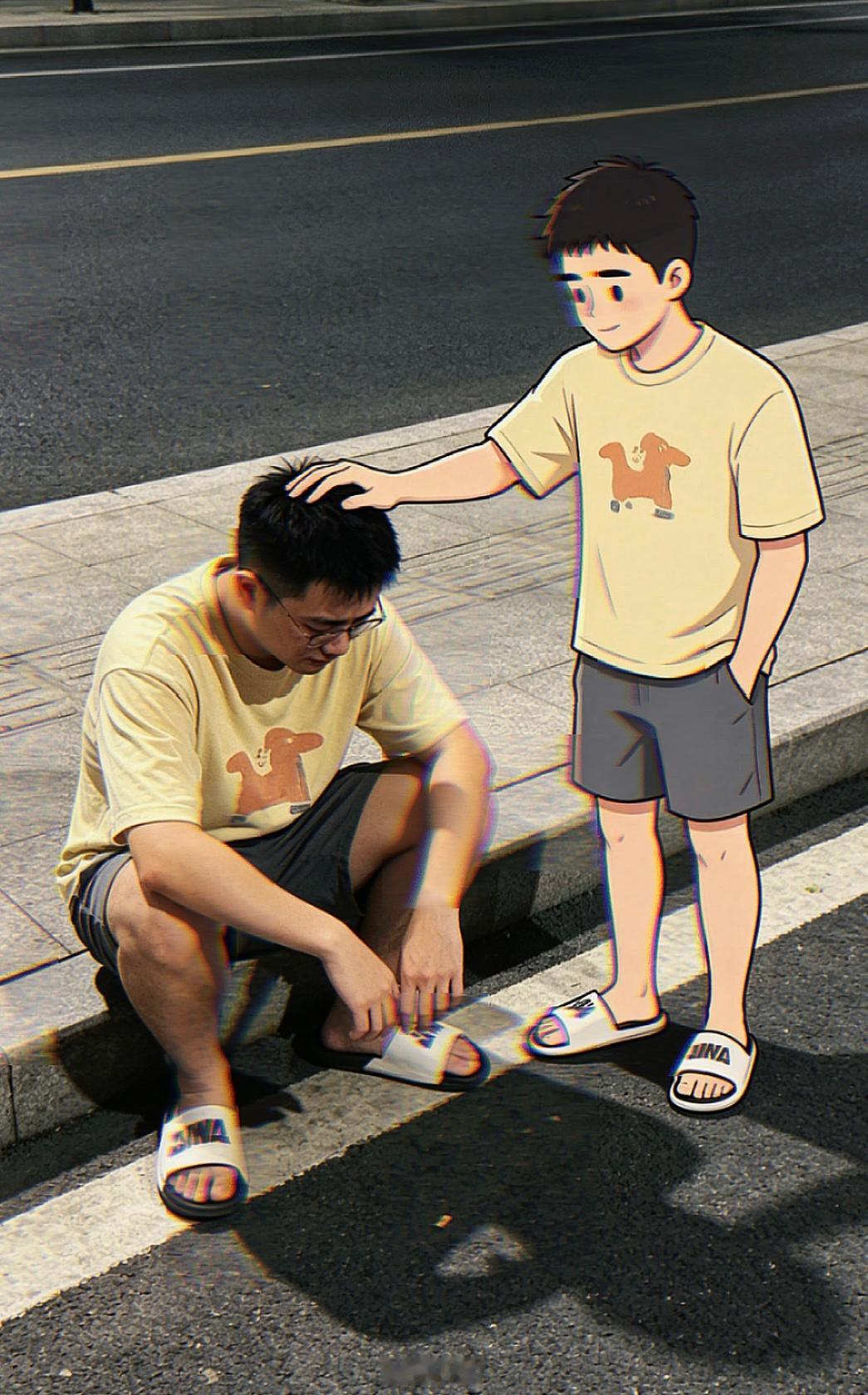 🫘🎵这个AI生成虽然不像，但是赢在可爱[春游家族] ​​​