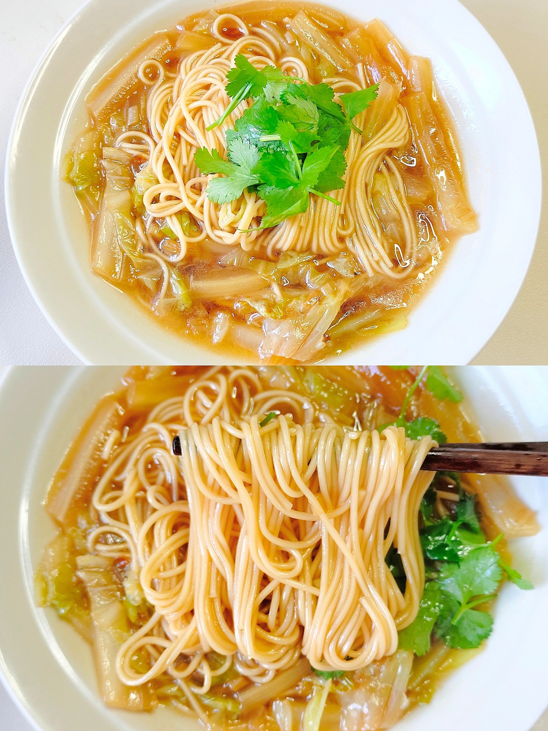 给妈妈做减脂餐D128|白菜炝锅面🍜