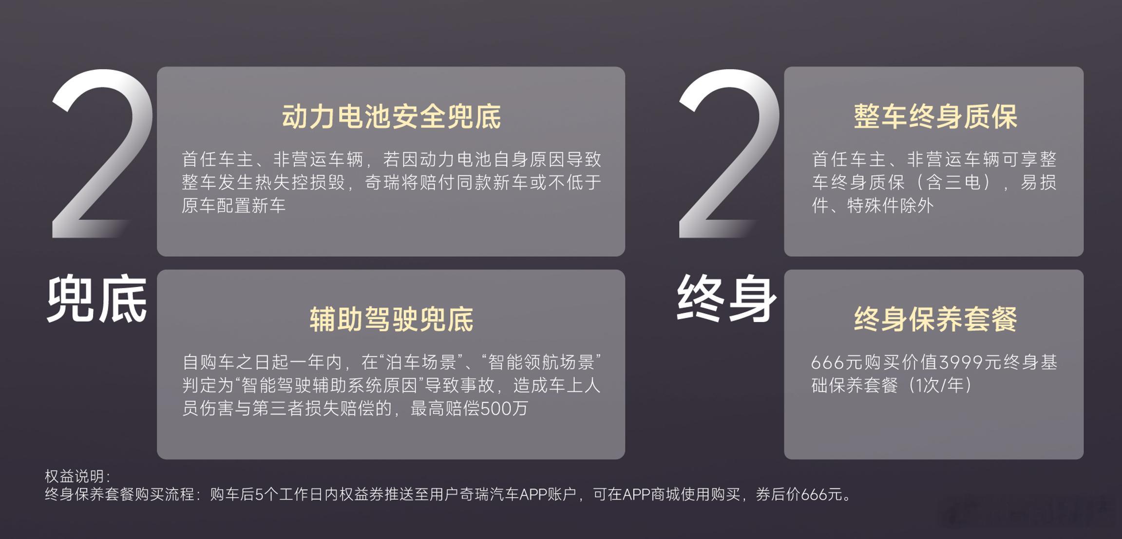 风云A9豁出去了，推出了2+2方案，2兜底为动力电池自身原因导致整车发生热失控损
