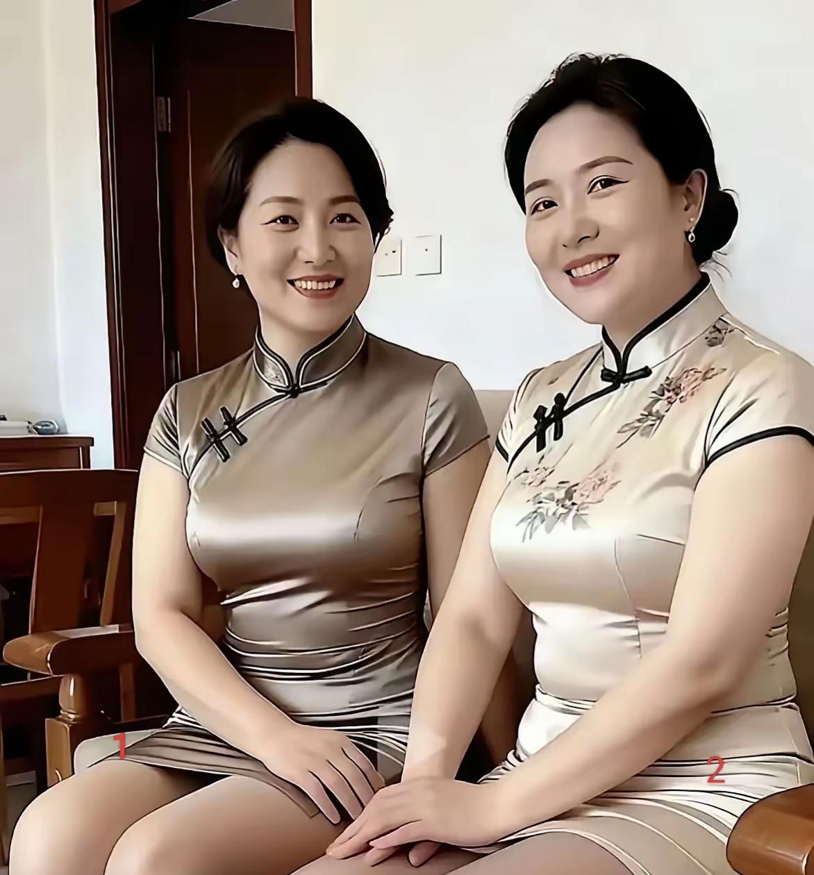 两位洋气的二婚女，
都想嫁给你，
不要彩礼，倒贴10万，
你会选几号做老婆？
