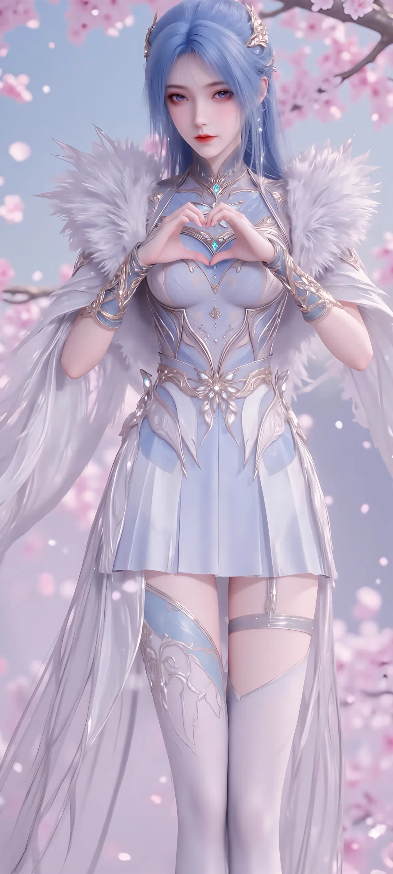 斗罗大陆2动画  王冬儿【精美壁纸】冬儿的比心❤️美图国产动漫 ​​​