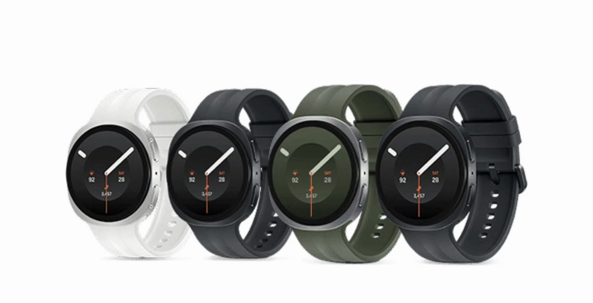 三星 Galaxy Watch 9 三种颜色：奶油色、石墨色、银色 ，越看越喜欢