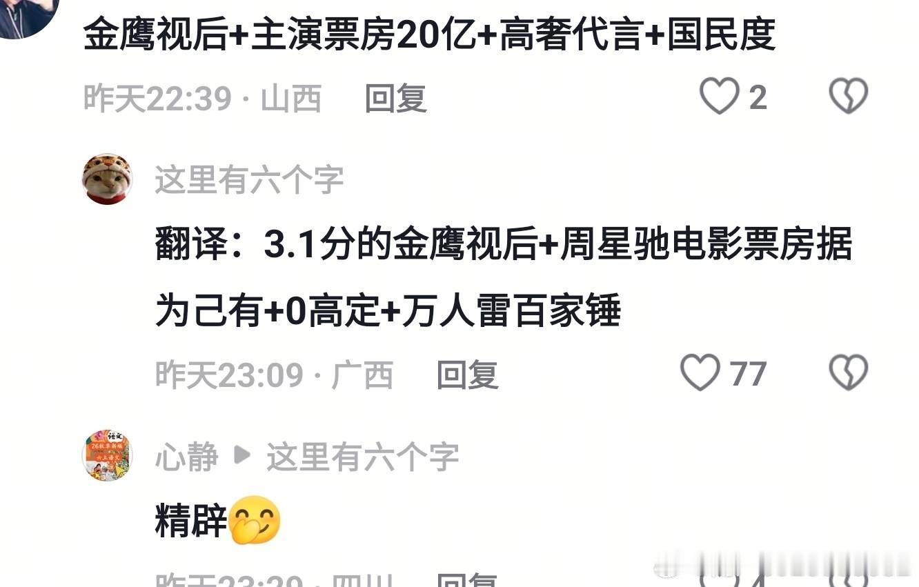 刘亦菲多平台投票胜出你有粉运，我有观众和作品，大家都好，一起欣赏抖友妙语连珠