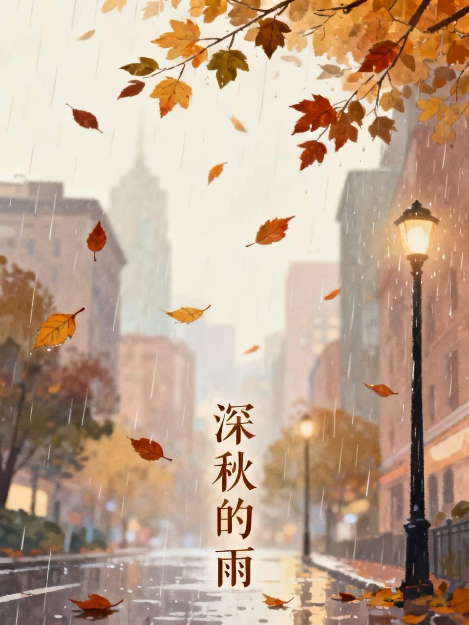那个签字的深秋，雨下得特别凉。

律师楼里的空气凝固到结冰。她望着对面那个爱了二