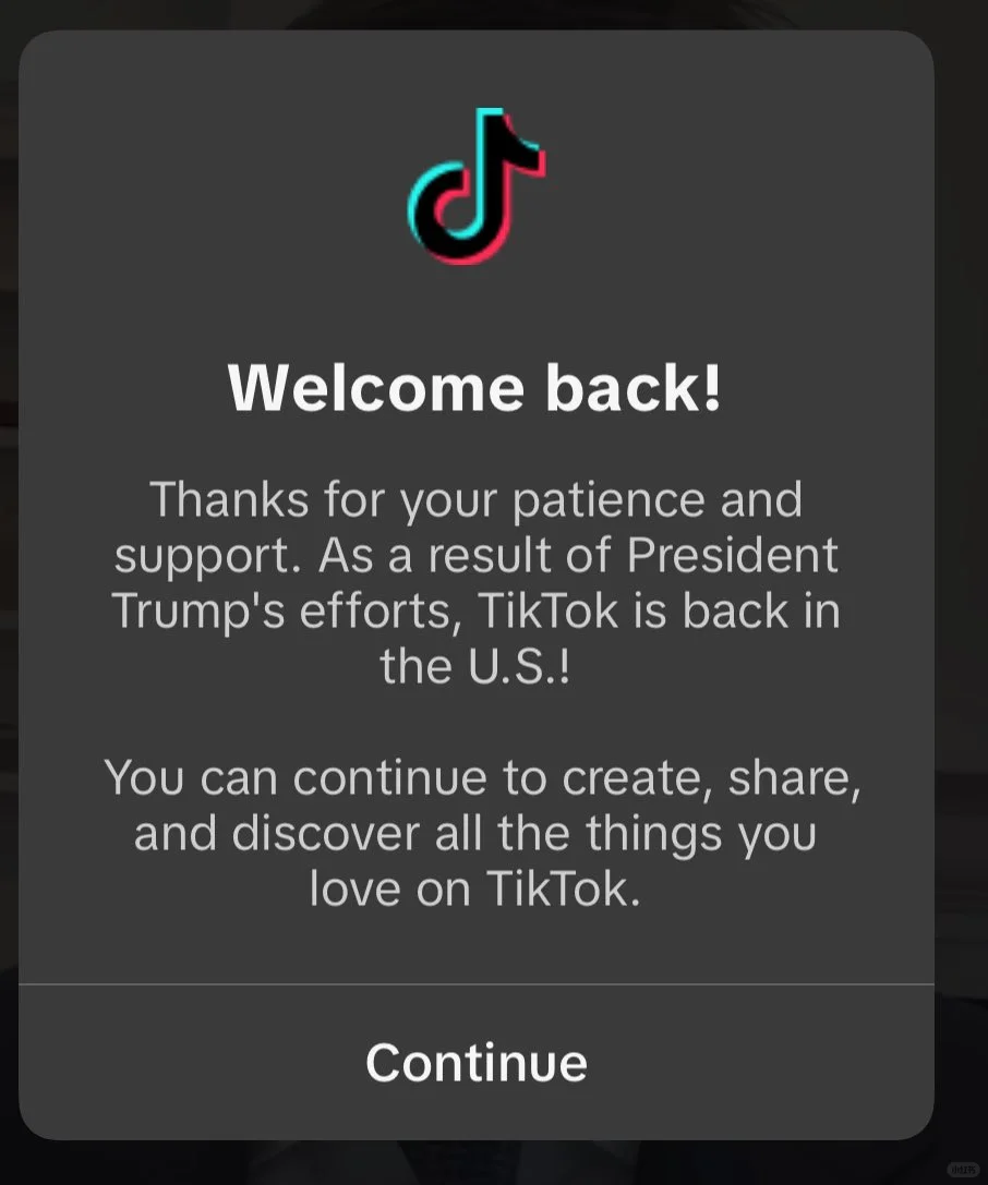 tiktok在川普总统的努力下归来了